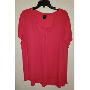 EUC Torrid Deep Pink Blouse